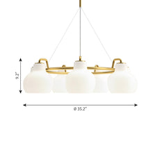 Load image into Gallery viewer, VL Crown Chandelier - line drawing.