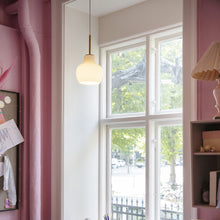 Load image into Gallery viewer, VL Crown Pendant Light in Dining Room.