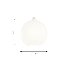 Load image into Gallery viewer, Wohlert Pendant Light - line drawing.
