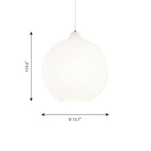 Load image into Gallery viewer, Wohlert Pendant Light - line drawing.
