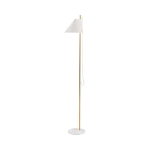Load image into Gallery viewer, Yuh LED Floor Lamp in Brass/White.