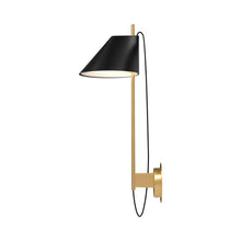 Load image into Gallery viewer, Yuh LED Wall Light in Brass/Black.