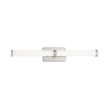 Load image into Gallery viewer, Loupe LED Bath Bar in Brushed Nickel.