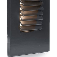 Load image into Gallery viewer, Louvered Rectangle LED Step and Wall Light in Detail.