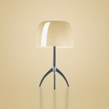 Load image into Gallery viewer, Lumiere Table Lamp in Aluminum/Warm White/Small.