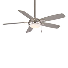 Load image into Gallery viewer, Lun-Aire LED Ceiling Fan in Brushed Nickel.