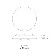 Load image into Gallery viewer, Lunex LED Ceiling/Wall Light - line drawing.