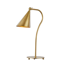 Load image into Gallery viewer, Lupe Table Lamp in Gold.