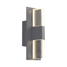 Load image into Gallery viewer, Lyft 12 Outdoor LED Wall Light in Charcoal / Clear/None.