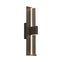 Load image into Gallery viewer, Lyft 18 Outdoor LED Wall Light in Bronze / Clear.