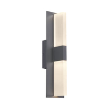 Load image into Gallery viewer, Lyft 18 Outdoor LED Wall Light in Charcoal / Diffuser.