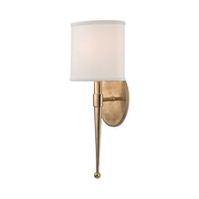 Load image into Gallery viewer, Madison Wall Light in Aged Brass.