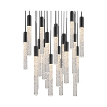 Load image into Gallery viewer, Magic Round LED Chandelier in 21-Light/Black.