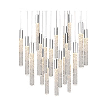 Load image into Gallery viewer, Magic Round LED Chandelier in 21-Light/Polished Nickel.