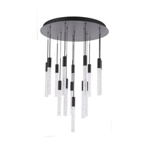 Load image into Gallery viewer, Magic Round LED Chandelier in Detail.