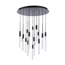 Load image into Gallery viewer, Magic Round LED Chandelier in Detail.