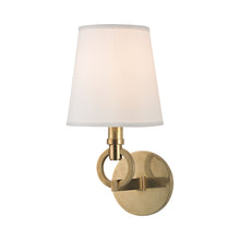 Load image into Gallery viewer, Malibu Wall Light in Aged Brass.