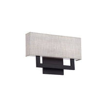Load image into Gallery viewer, Manhattan LED Wall Light in Black (Medium).