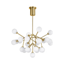 Load image into Gallery viewer, Mara LED Chandelier in Aged Brass.
