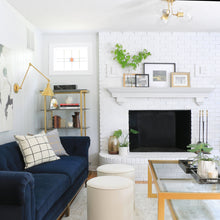 Load image into Gallery viewer, Margot 3-Light Semi-Flush Mount Ceiling Light in living room.