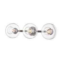 Load image into Gallery viewer, Margot 3-Light Wall Light in Polished Nickel.