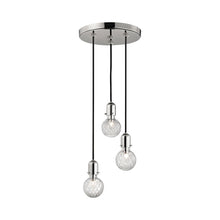 Load image into Gallery viewer, Marlow Multipoint Pendant Light in Polished Nickel.