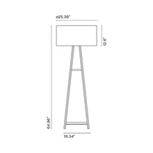 Load image into Gallery viewer, Cala LED Floor Lamp - line drawing.