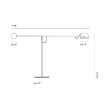 Load image into Gallery viewer, Copernica M LED Table Lamp - line drawing.