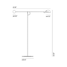 Load image into Gallery viewer, Copernica P LED Floor Lamp - line drawing.