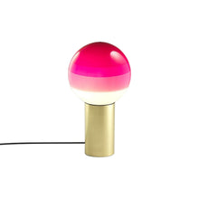 Load image into Gallery viewer, Dipping Light LED Table Lamp in Pink/Brushed Brass/Small.