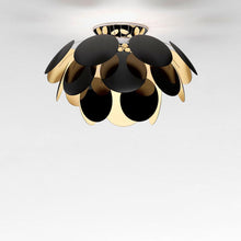 Load image into Gallery viewer, Discoco LED Ceiling Light in Black/Gold/Large.