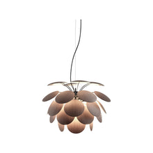 Load image into Gallery viewer, Discoco Pendant Light in American Oak/Black Chrome/Medium.