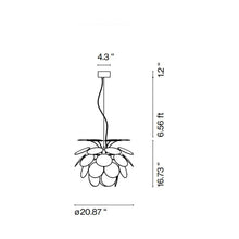 Load image into Gallery viewer, Discoco Pendant Light - line drawing.