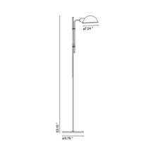Load image into Gallery viewer, Funiculi Floor Lamp - line drawing.