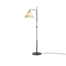Load image into Gallery viewer, Funiculi Floor Lamp with Fabric Shade in Sand.