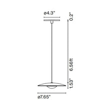 Load image into Gallery viewer, Ginger 20 Mini LED Pendant Light - line drawing.
