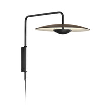 Load image into Gallery viewer, Ginger A LED Wall Light in Wenge/White/Large/Plug-In.