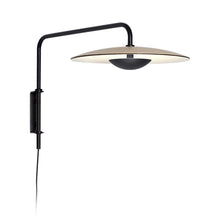 Load image into Gallery viewer, Ginger A LED Wall Light in Oak/White/Small/Plug-In.