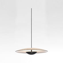 Load image into Gallery viewer, Ginger LED Pendant Light in Oak/White/Small/TRIAC Dimmer.