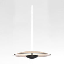 Load image into Gallery viewer, Ginger LED Pendant Light in Oak/White/Medium/TRIAC Dimmer.