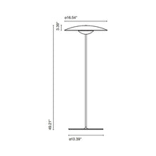Load image into Gallery viewer, Ginger P LED Floor Lamp - line drawing.