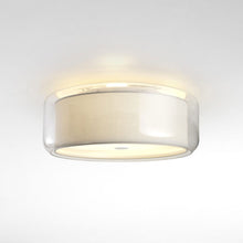 Load image into Gallery viewer, Mercer Flush Mount Ceiling Light in Pearl White.