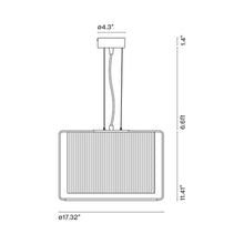 Load image into Gallery viewer, Mercer Pendant Light - line drawing.