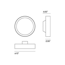 Load image into Gallery viewer, Plaff-On! Ceiling / Wall Light - line drawing.