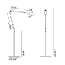 Load image into Gallery viewer, Polo LED Floor Lamp - line drawing.