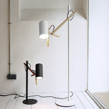 Load image into Gallery viewer, Scantling Floor Lamp in living room.