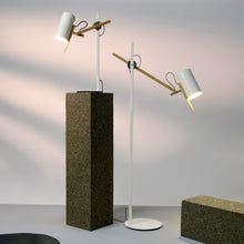 Load image into Gallery viewer, Scantling Floor Lamp in living room.