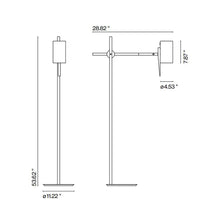 Load image into Gallery viewer, Scantling Floor Lamp - line drawing.