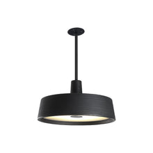 Load image into Gallery viewer, Soho Outdoor LED Fixed Flush Mount Ceiling Light in Black.