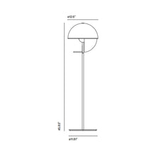 Load image into Gallery viewer, Theia P LED Floor Lamp - line drawing.